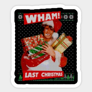 Wham! Last Christmas Ugly Sweater Sticker